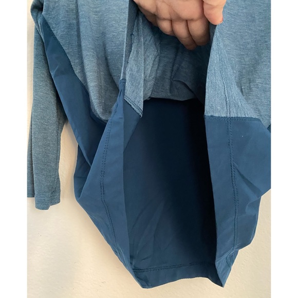 Champion C9 Blue Colorblock Running Athletic Longsleeve Top - Picture 8 of 13